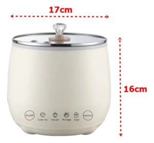 SG Utilidades 33 Alternative view of Panela Elétrica Arroz Caldos Legumes Macarrão Cerâmica 1,8l