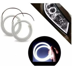 Par Fita Barra Led Neon 12v Para Farol 50cm Universal Branco Frio